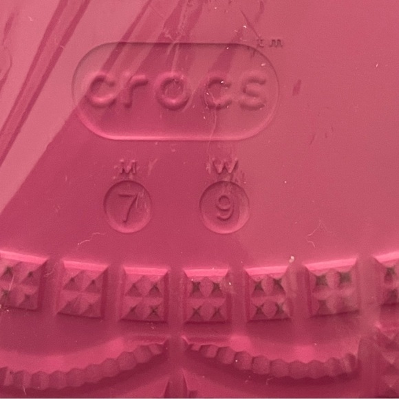 Crocs Classic Crush Clog Women’s Size 9 Bright Pink Barbiecore Perfect - Picture 11 of 11